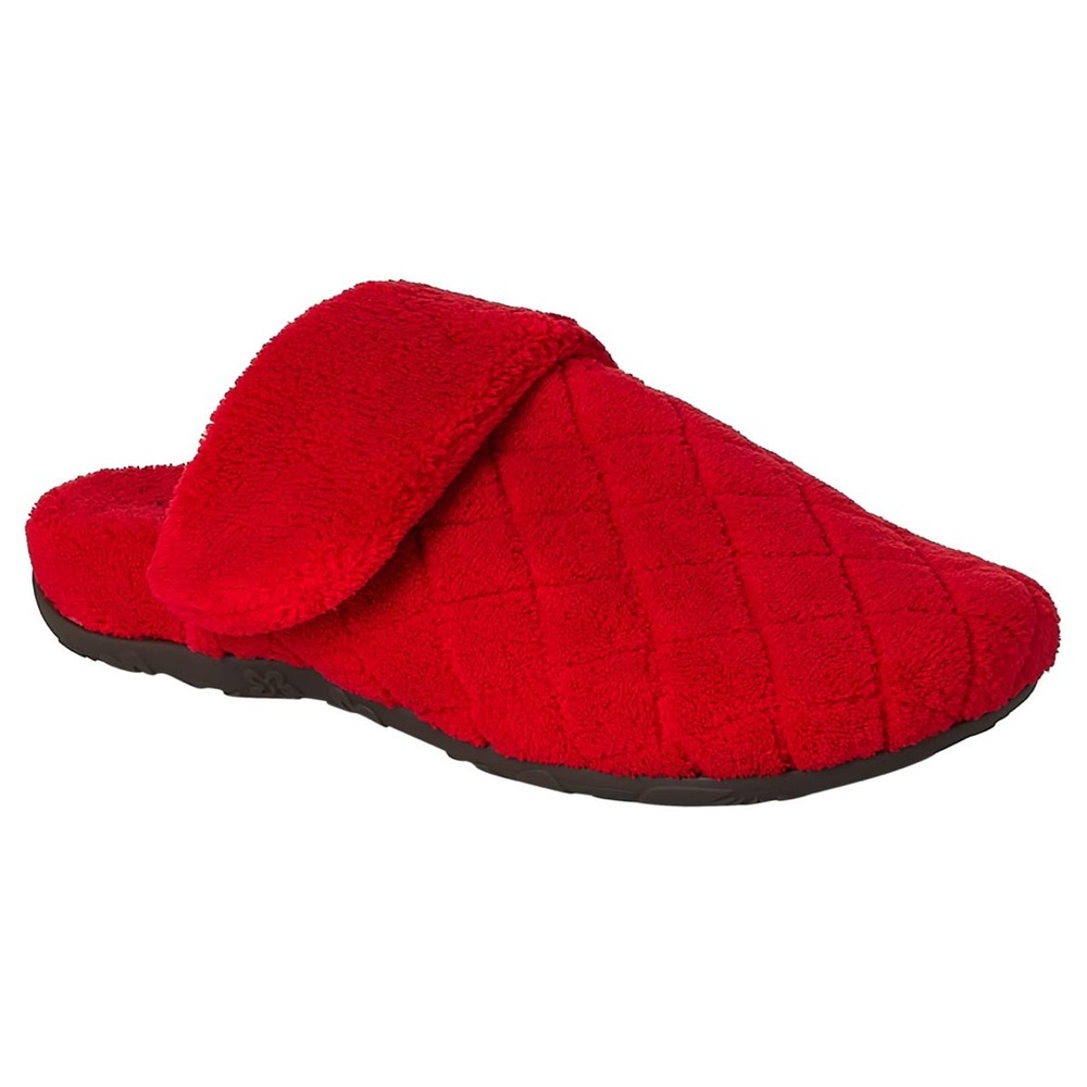 AETREX Maya Red Quilted Slippers Size 8.5